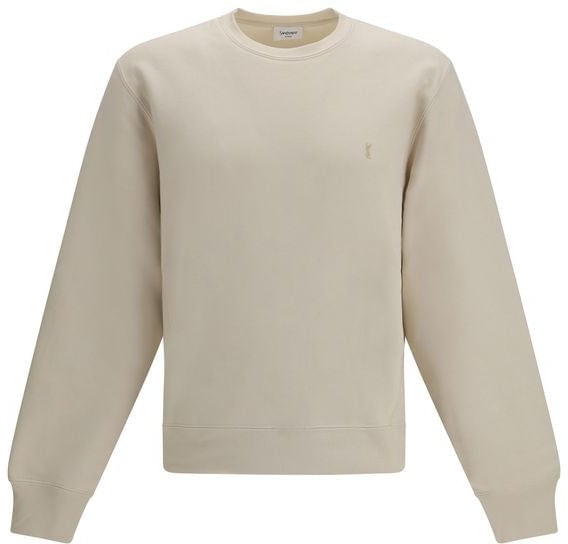 Saint Laurent Saint Laurent Beige Cotton Sweatshirt Beige