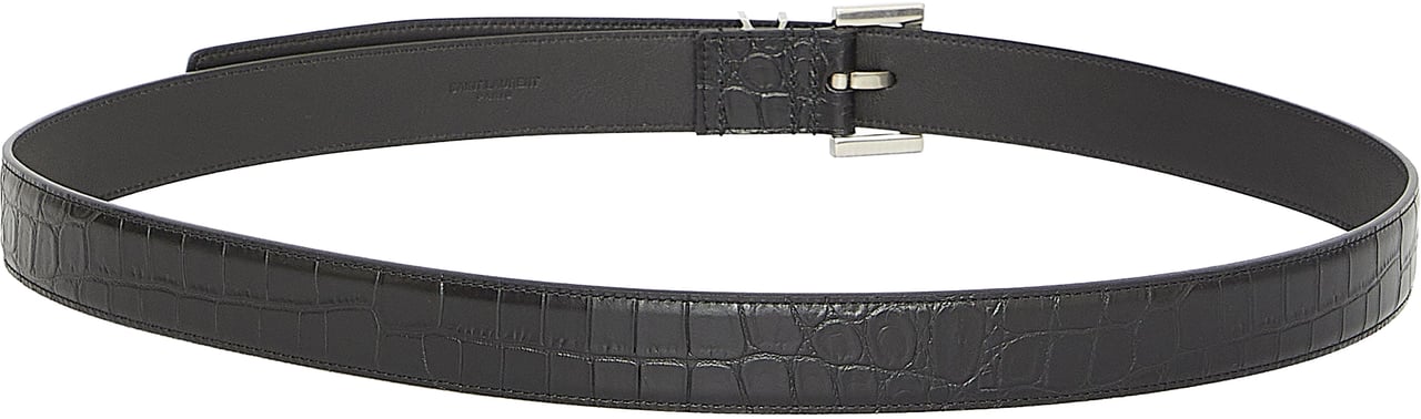 Saint Laurent Monogram belt Zwart
