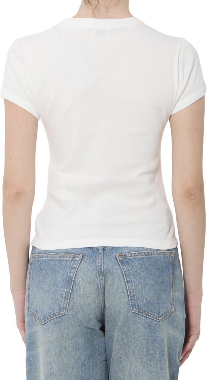 Saint Laurent Cassandre T-shirt Wit