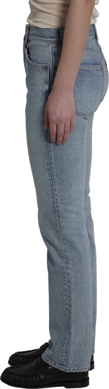 Saint Laurent South Blue denim straight-leg jeans Blauw