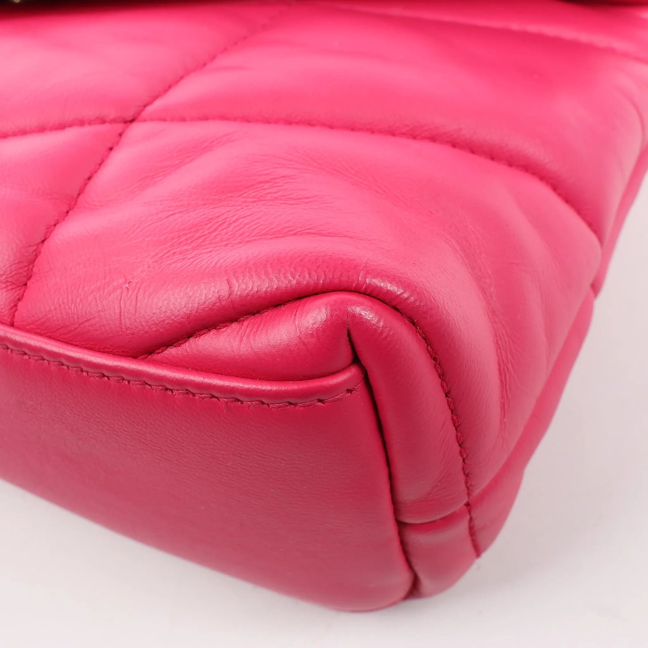 Saint Laurent Saint Laurent Paris Loulou Puffer Leather Chain Shoulder Bag in Pink 620333 Roze