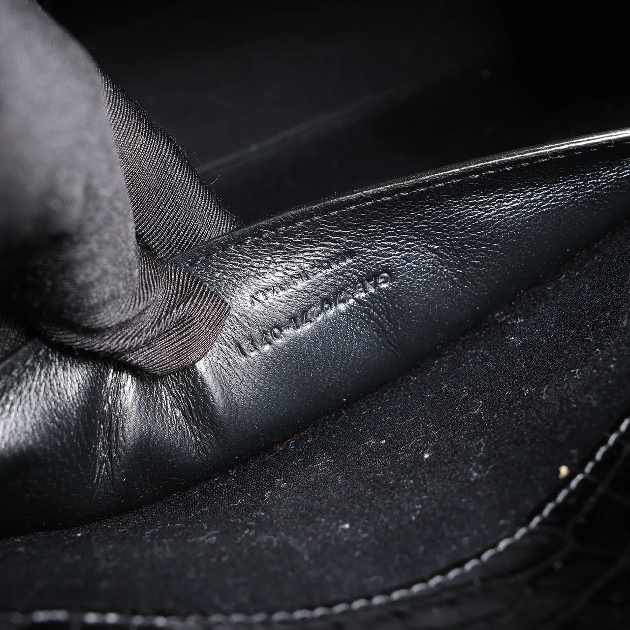 Saint Laurent Saint Laurent Paris Manhattan Mock Croc Shoulder bag in Black 579271 Zwart