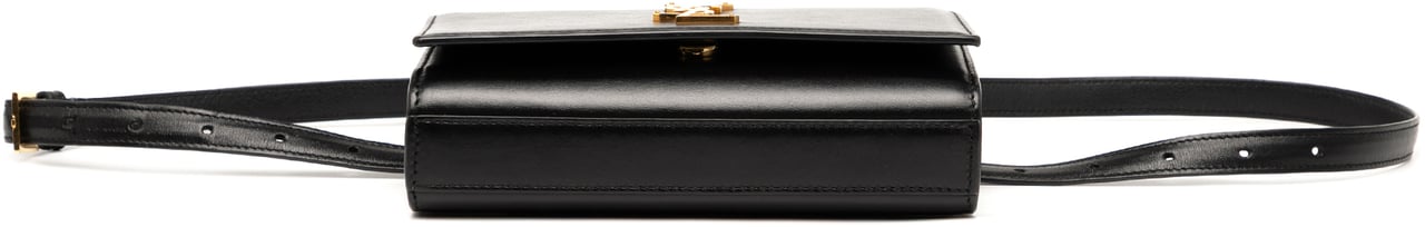 Saint Laurent Smooth Calfskin Monogram Kate Belt Bag Zwart