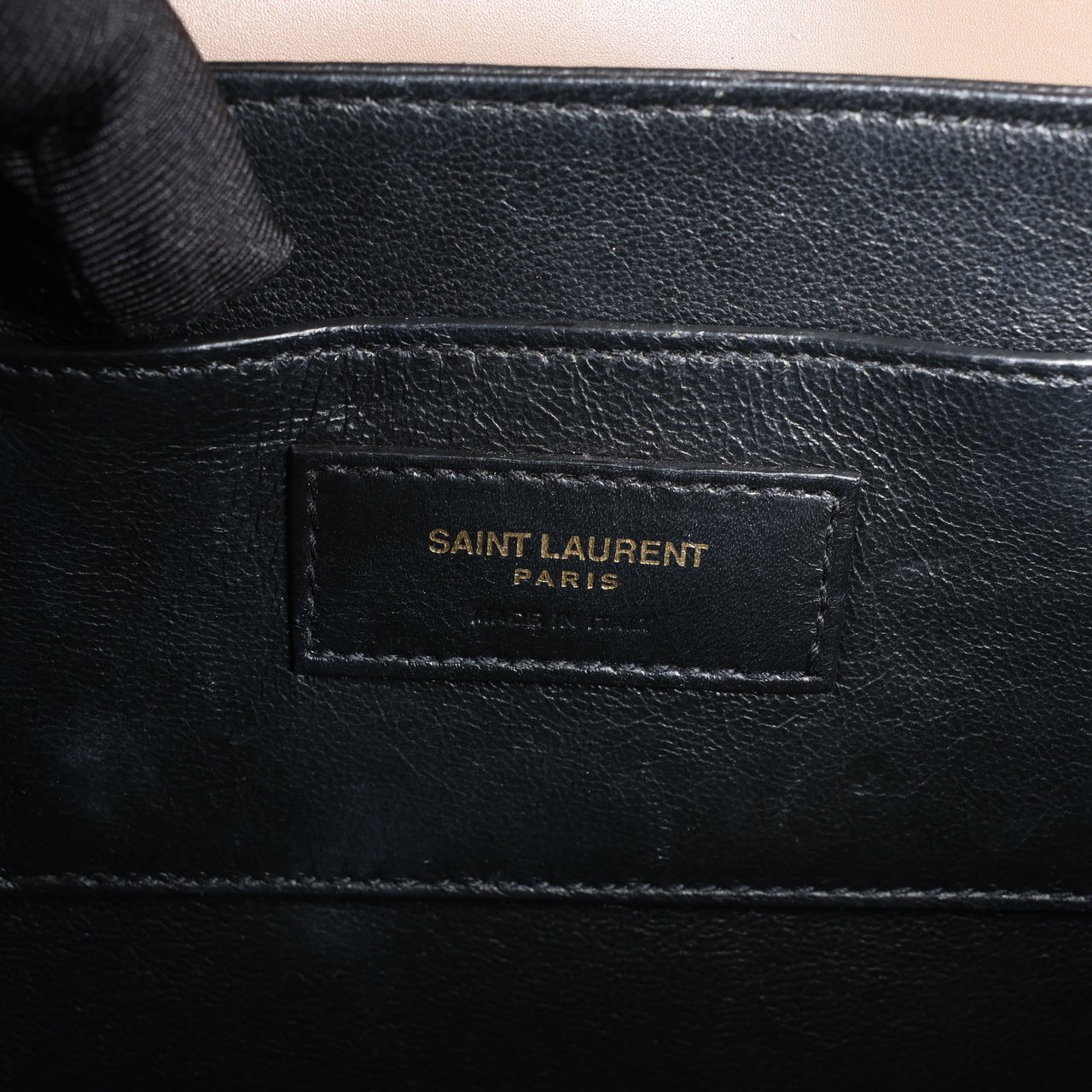 Saint Laurent Saint Laurent Paris Solferino Leather Shoulder bag in beige Beige