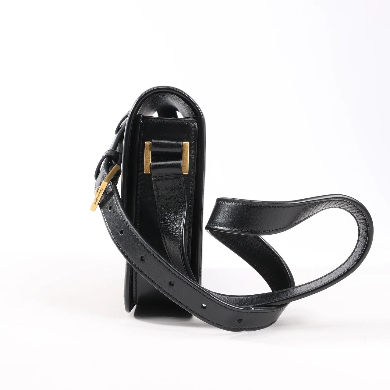 Saint Laurent Saint Laurent Paris Solferino Leather Shoulder bag in Black 634305 Zwart