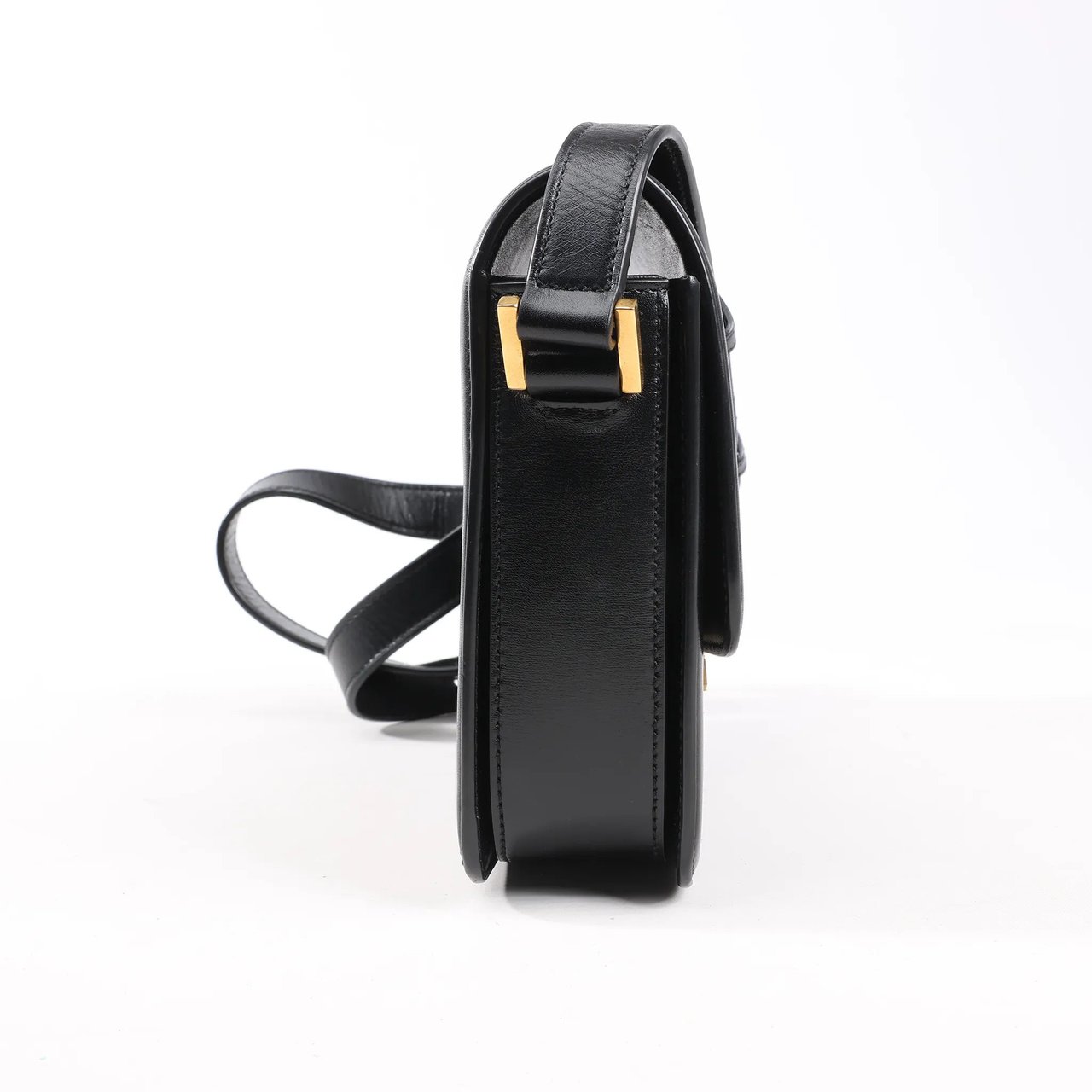 Saint Laurent Saint Laurent Paris Solferino Leather Shoulder bag in Black 634305 Zwart