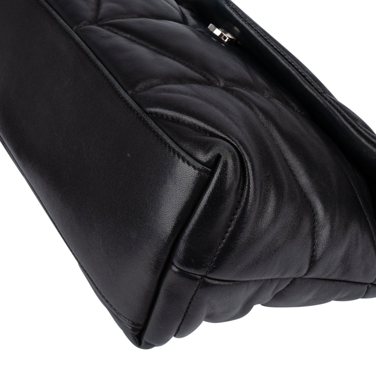 Saint Laurent Saint Laurent Quilted Lambskin Loulou Puffer Medium Crossbody Bag Zwart