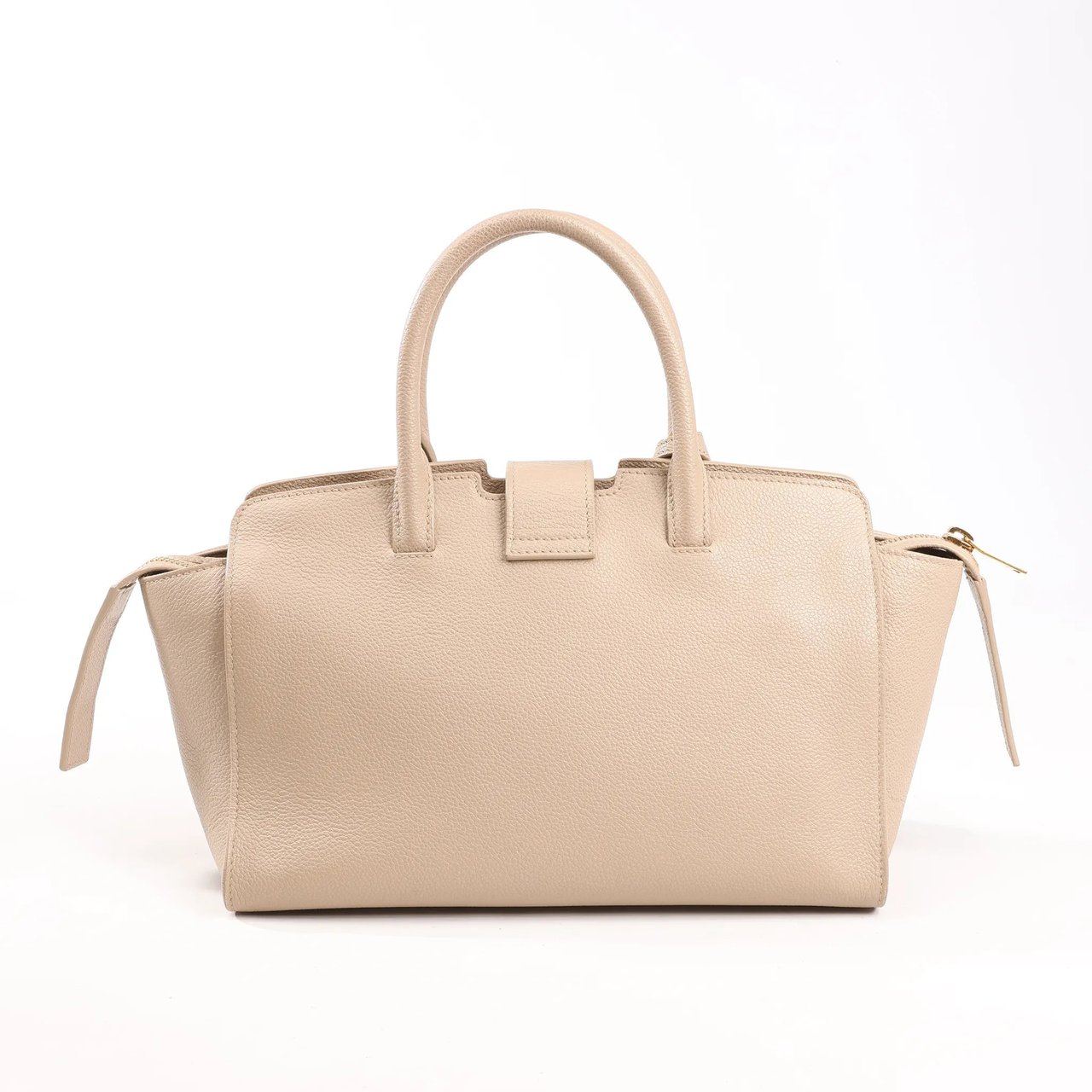 Saint Laurent Saint Laurent Paris Downtown Cabas Leather & Suede 2Way Handbag in Beige 635346 Roze