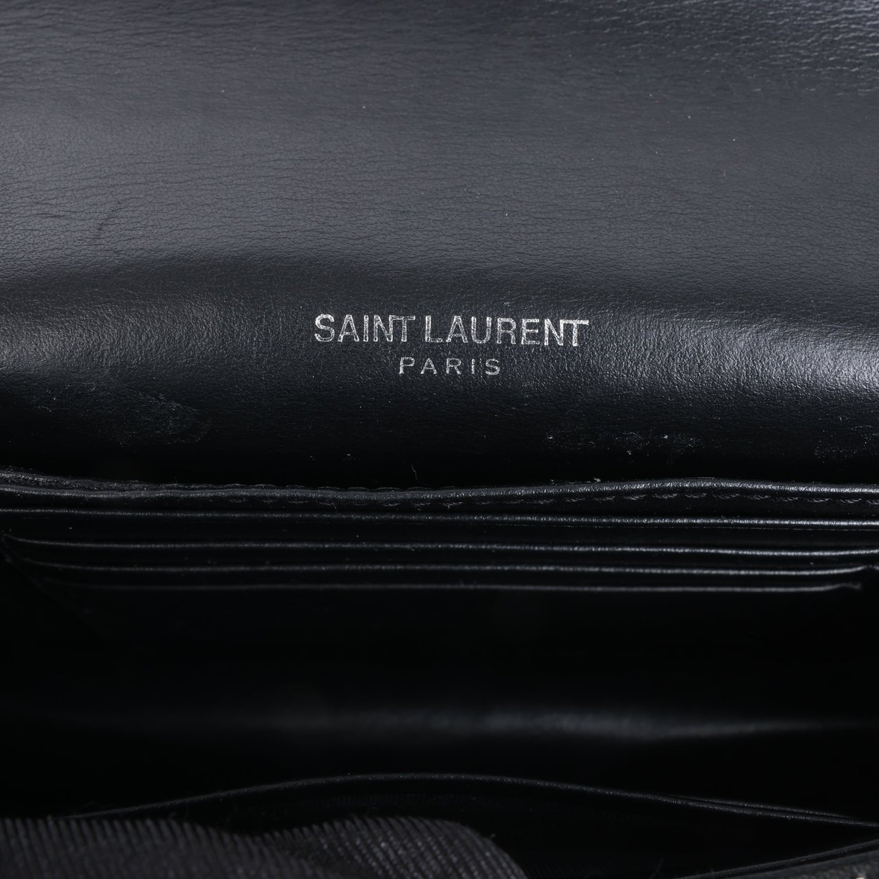 Saint Laurent Saint Laurent Paris Sunset Mock Croc Shoulder Bag in Black Zwart