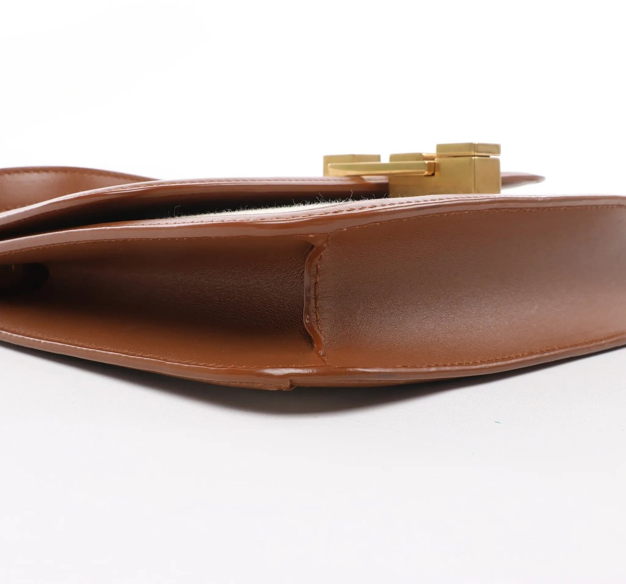 Saint Laurent Saint Laurent Paris Carre Canvas x Leather Shoulder bag in Beige x Brown 647713 Divers