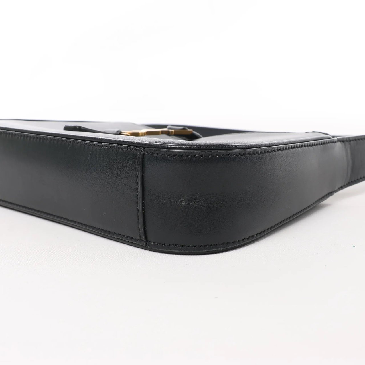 Saint Laurent Saint Laurent Paris Le 5 à 7 Mini Hobo Leather Handbag in Black 710318 Zwart