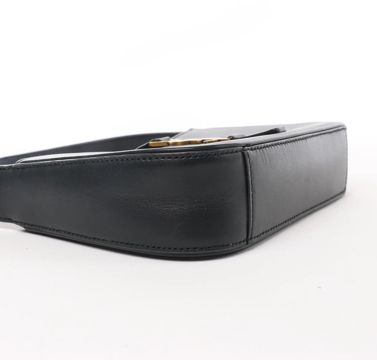 Saint Laurent Saint Laurent Paris Le 5 à 7 Mini Hobo Leather Handbag in Black 710318 Zwart