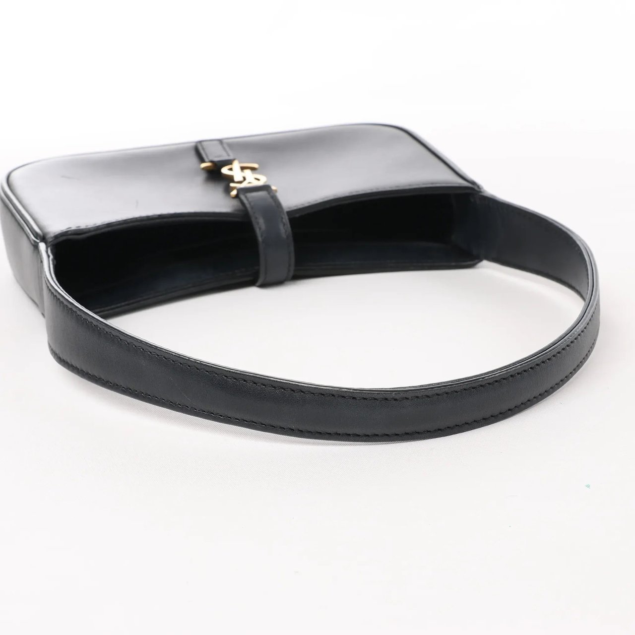 Saint Laurent Saint Laurent Paris Le 5 à 7 Mini Hobo Leather Handbag in Black 710318 Zwart