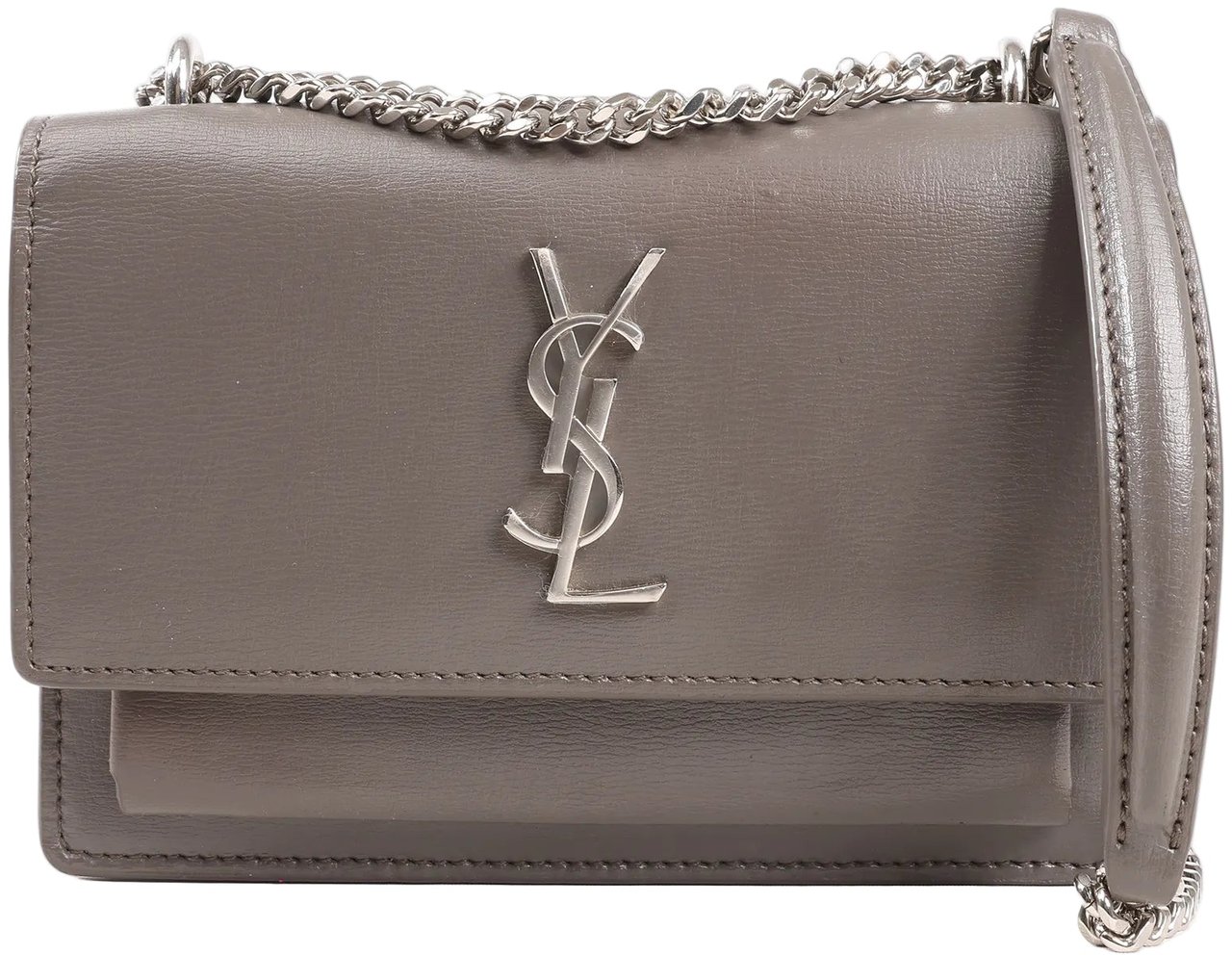 Saint Laurent Saint Laurent Paris Sunset Leather Chain Shoulder Bag in Gray 452157 Grijs
