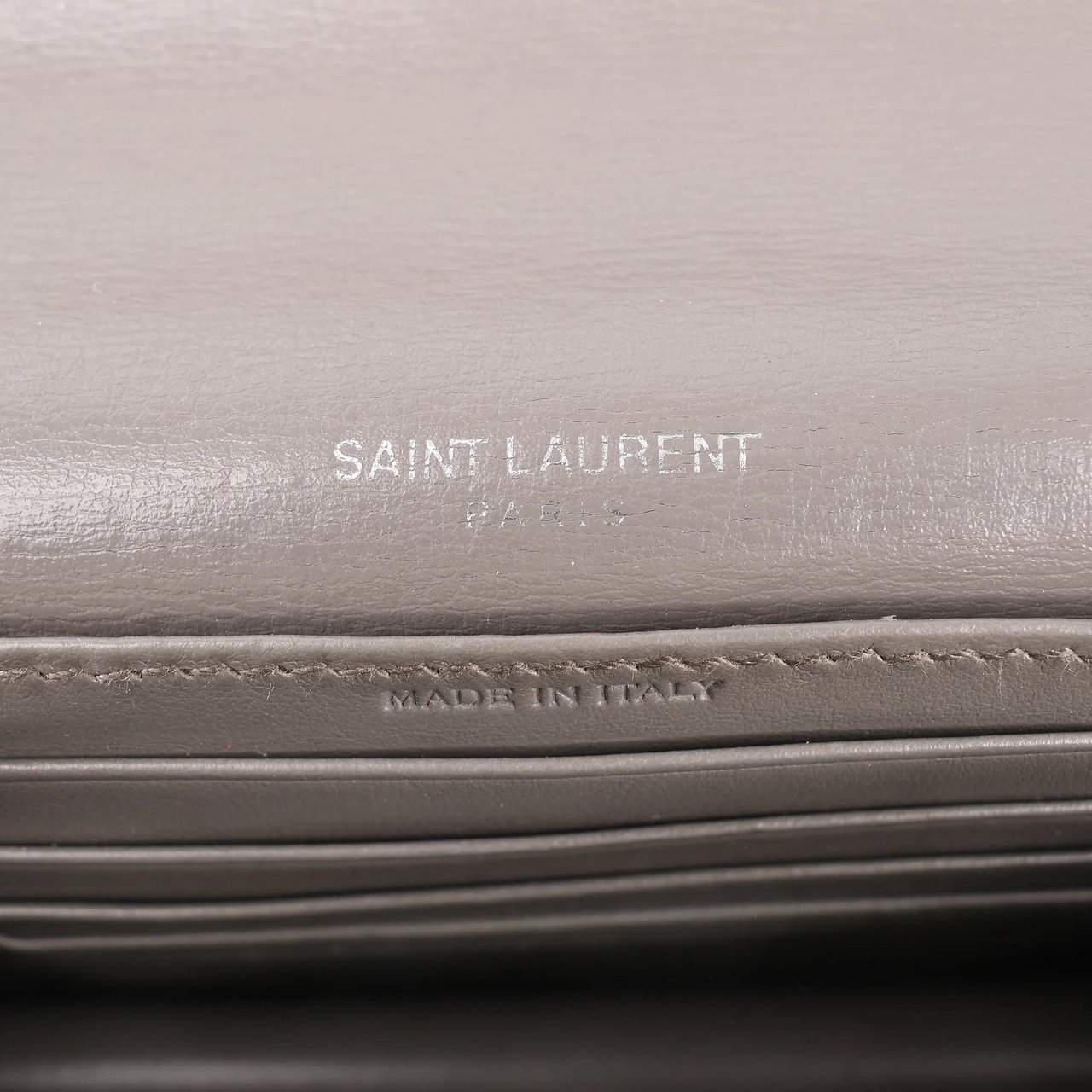 Saint Laurent Saint Laurent Paris Sunset Leather Chain Shoulder Bag in Gray 452157 Grijs