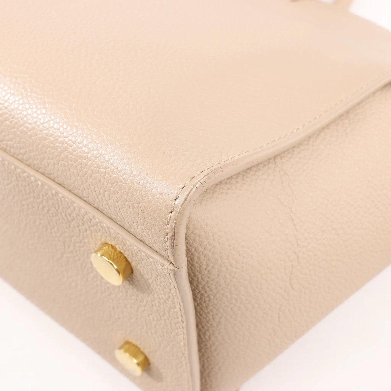 Saint Laurent Saint Laurent Paris Downtown Cabas Leather & Suede 2Way Handbag in Beige 635346 Roze