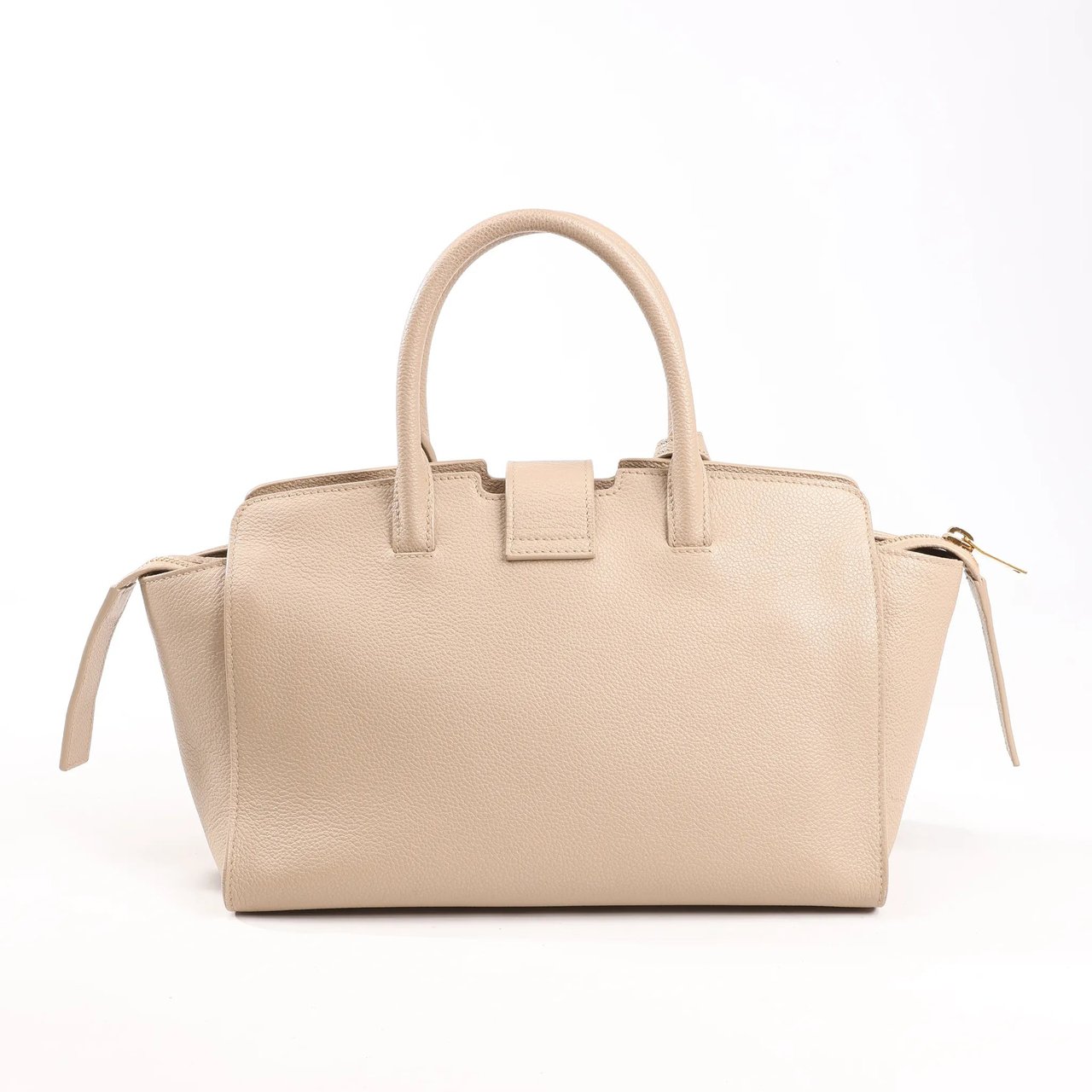 Saint Laurent Saint Laurent Paris Downtown Cabas Leather & Suede 2Way Handbag in Beige 635346 Roze