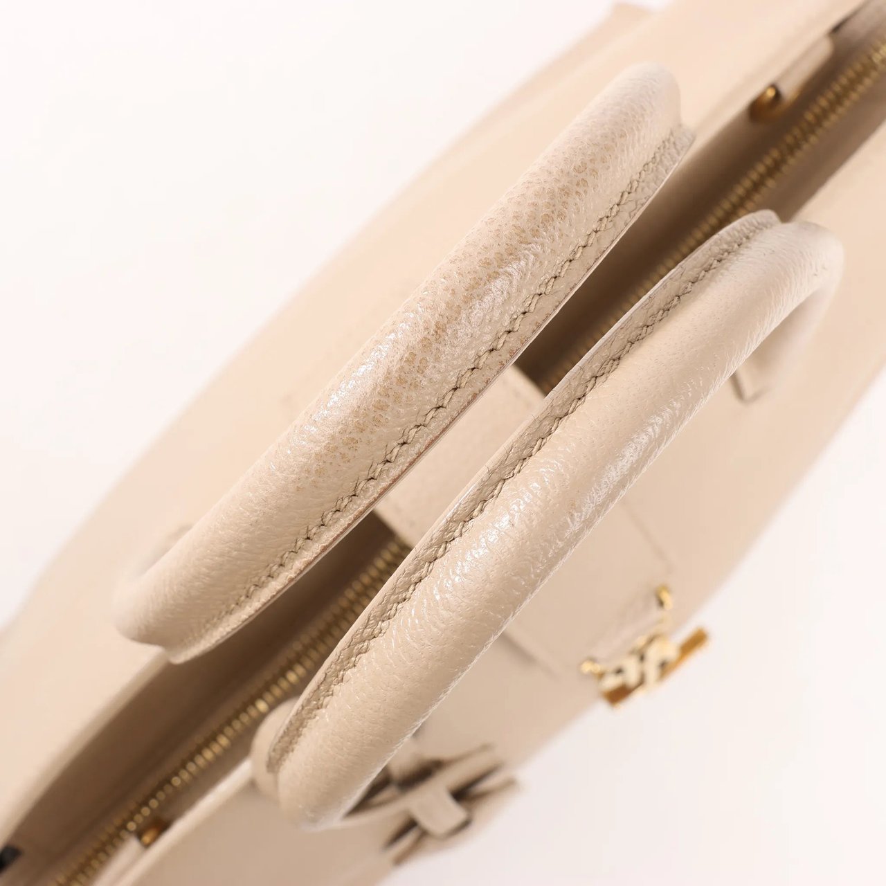 Saint Laurent Saint Laurent Paris Downtown Cabas Leather & Suede 2Way Handbag in Beige 635346 Roze