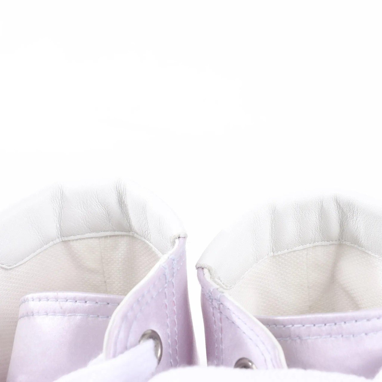 Saint Laurent Saint Laurent Paris Malibu Satin High-top Sneakers in Metallic Purple 718403, Size 38 EU Paars