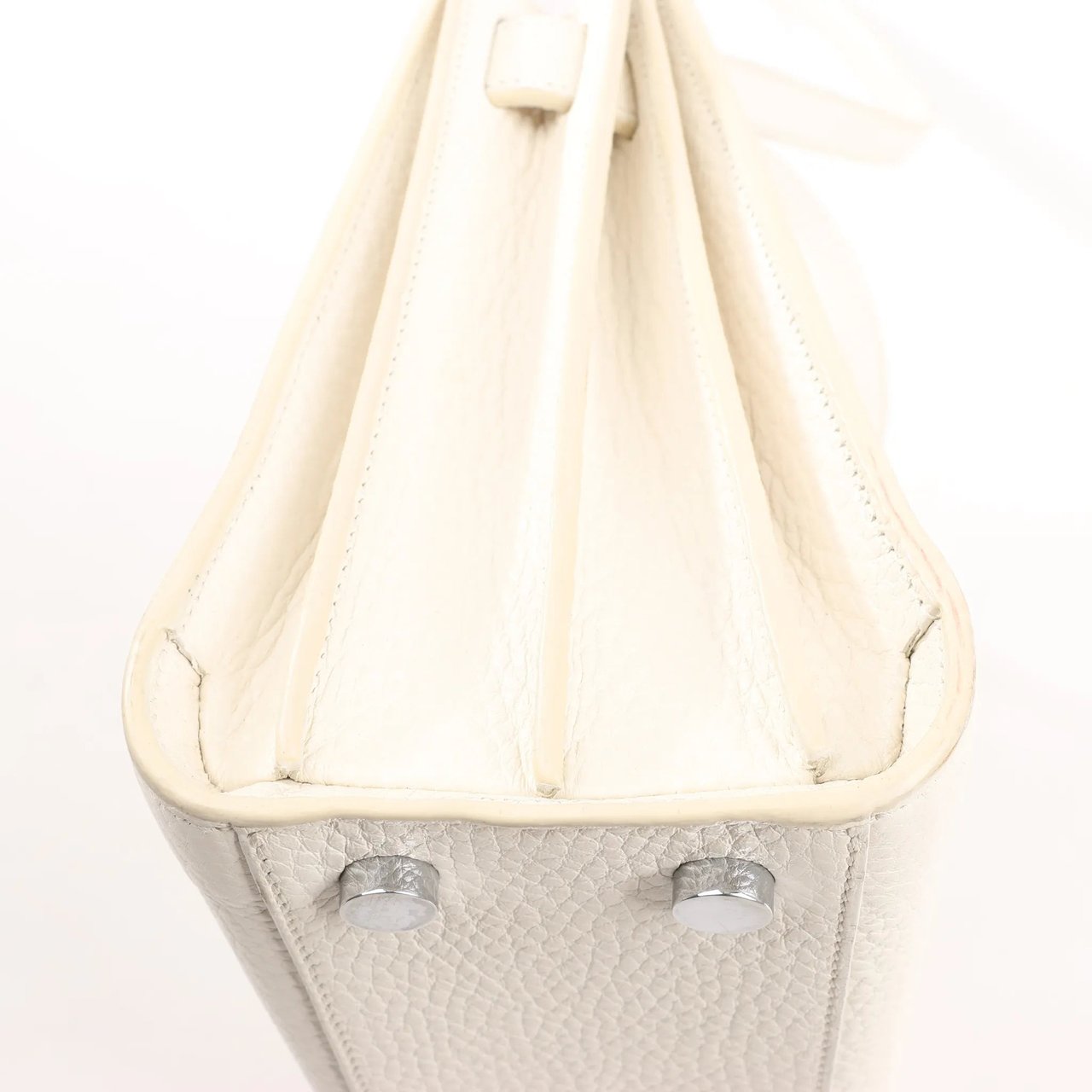 Saint Laurent Saint Laurent Paris Sac de Jour Nano Leather 2Way Handbag White 340778 Divers