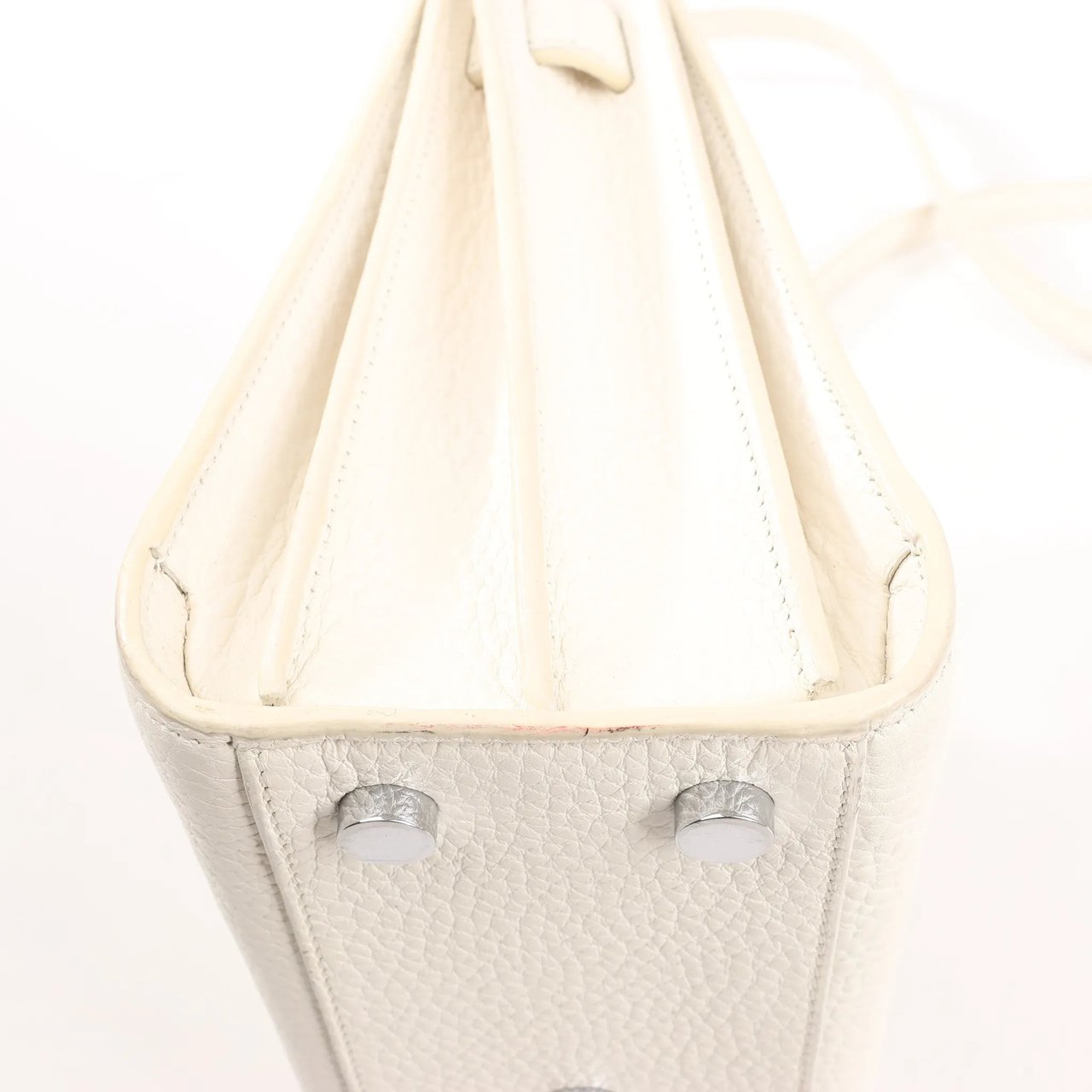 Saint Laurent Saint Laurent Paris Sac de Jour Nano Leather 2Way Handbag White 340778 Divers