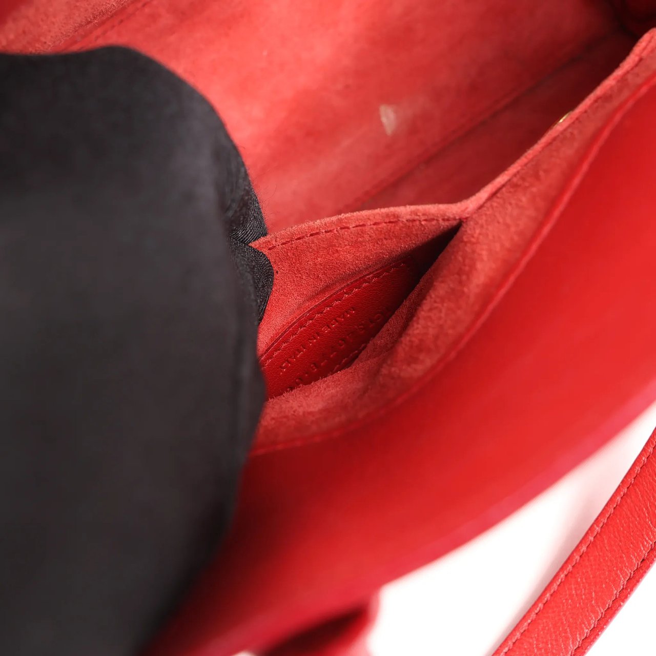 Saint Laurent Saint Laurent Paris Sac de Jour Nano Leather 2Way Handbag Red 340778 Divers