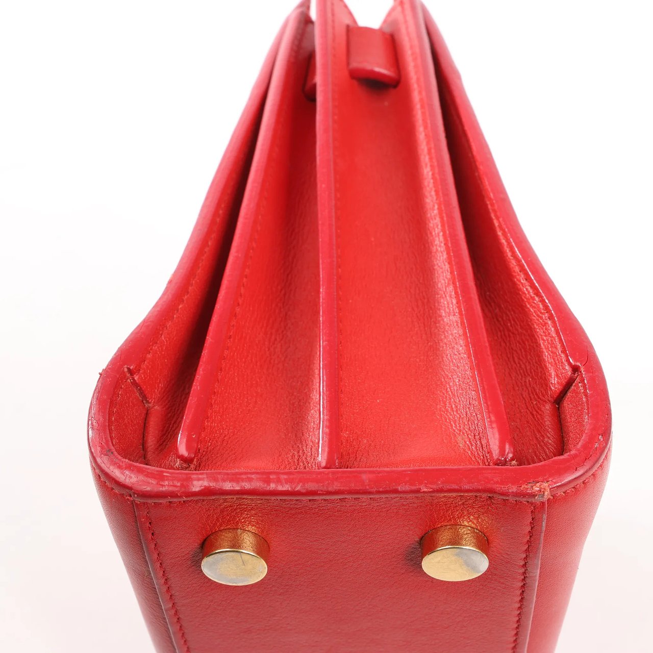 Saint Laurent Saint Laurent Paris Sac de Jour Nano Leather 2Way Handbag Red 340778 Divers