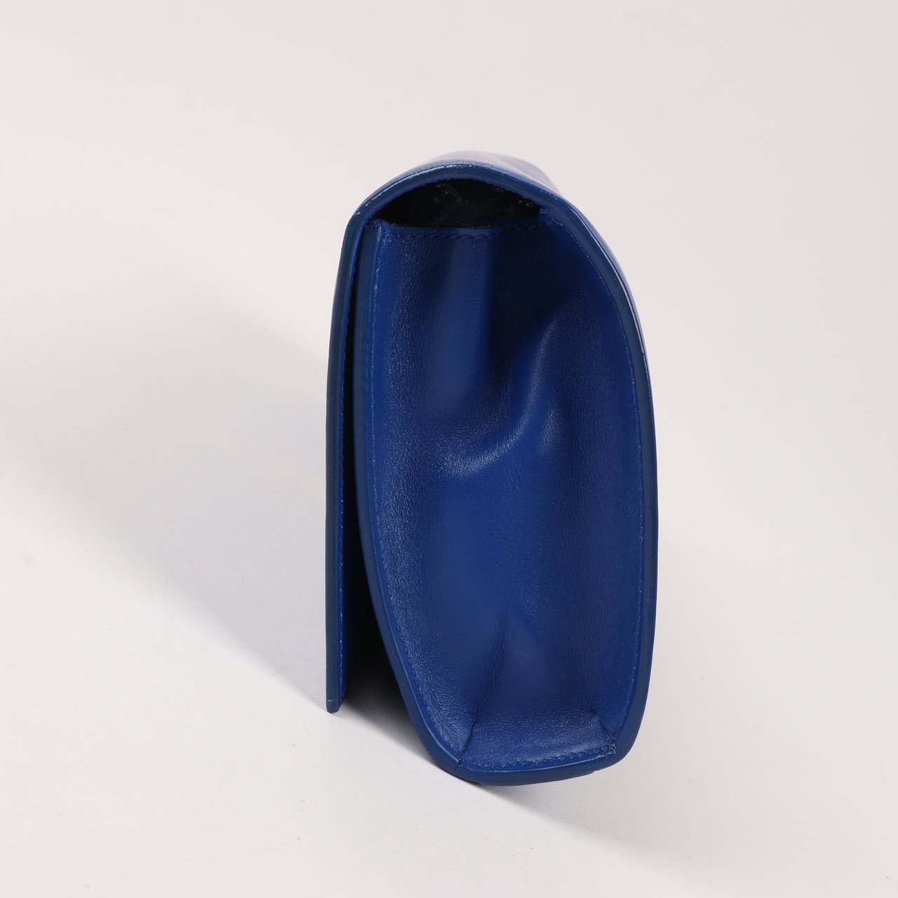 Saint Laurent Saint Laurent Paris Kate Monogramme Smooth Leather Clutch in Blue Majorelle Blauw