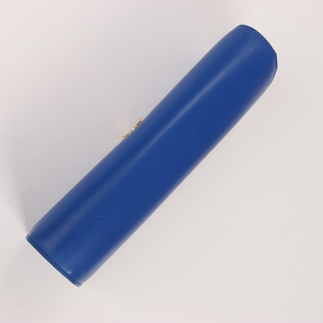 Saint Laurent Saint Laurent Paris Kate Monogramme Smooth Leather Clutch in Blue Majorelle Blauw