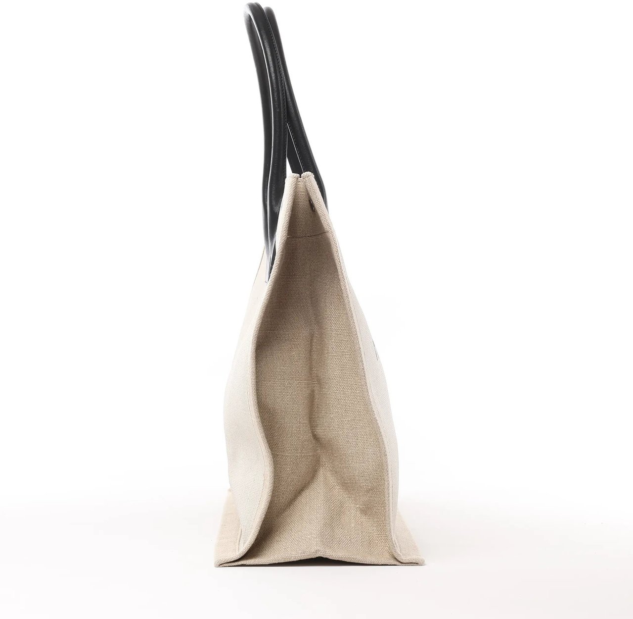 Saint Laurent Saint Laurent Rive Gauche Large Tote Bag in Printed Canvas and Leather in Beige 499290 Beige