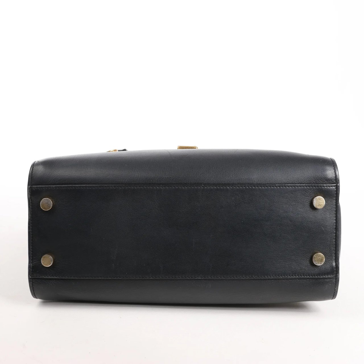 Saint Laurent Saint Laurent Paris Monogram Cabas Leather 2Way Handbag in Black Zwart