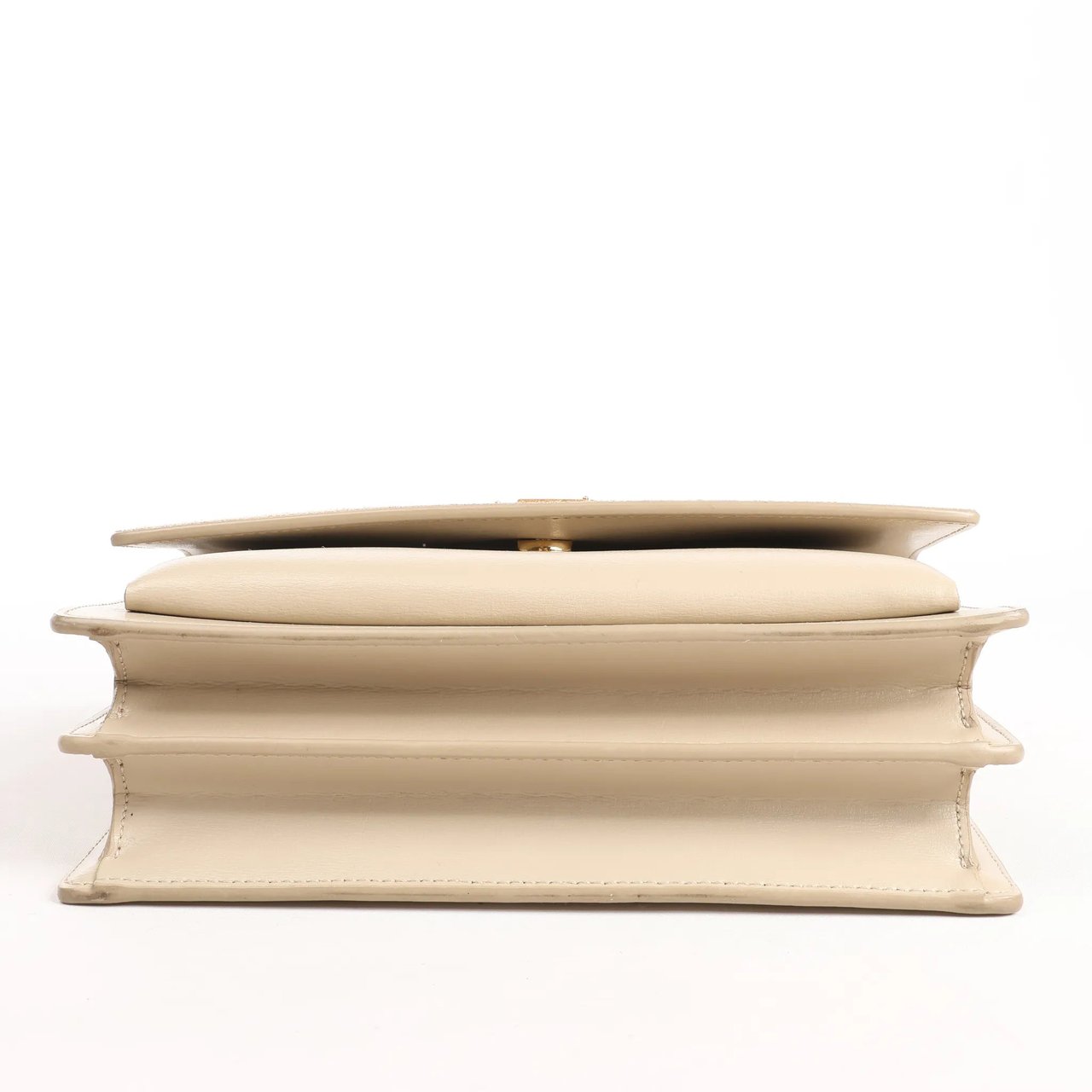 Saint Laurent Saint Laurent Paris Sunset Medium Leather x Suede Shoulder Bag in Beige 442906 Beige