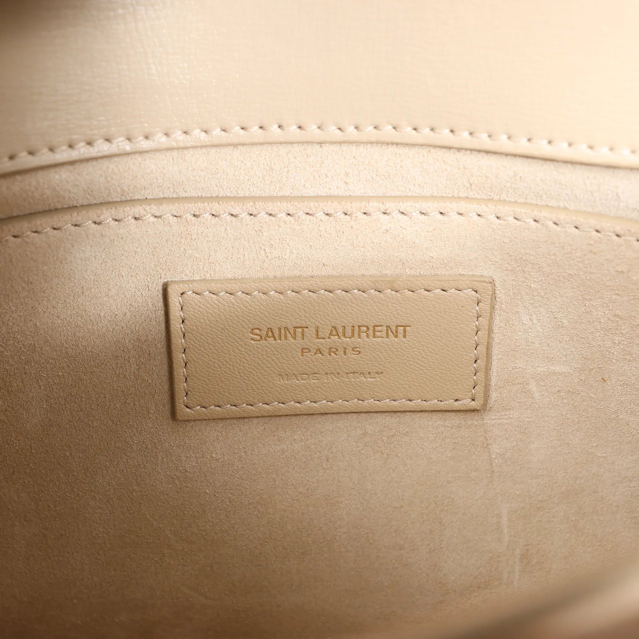 Saint Laurent Saint Laurent Paris Sunset Medium Leather x Suede Shoulder Bag in Beige 442906 Beige