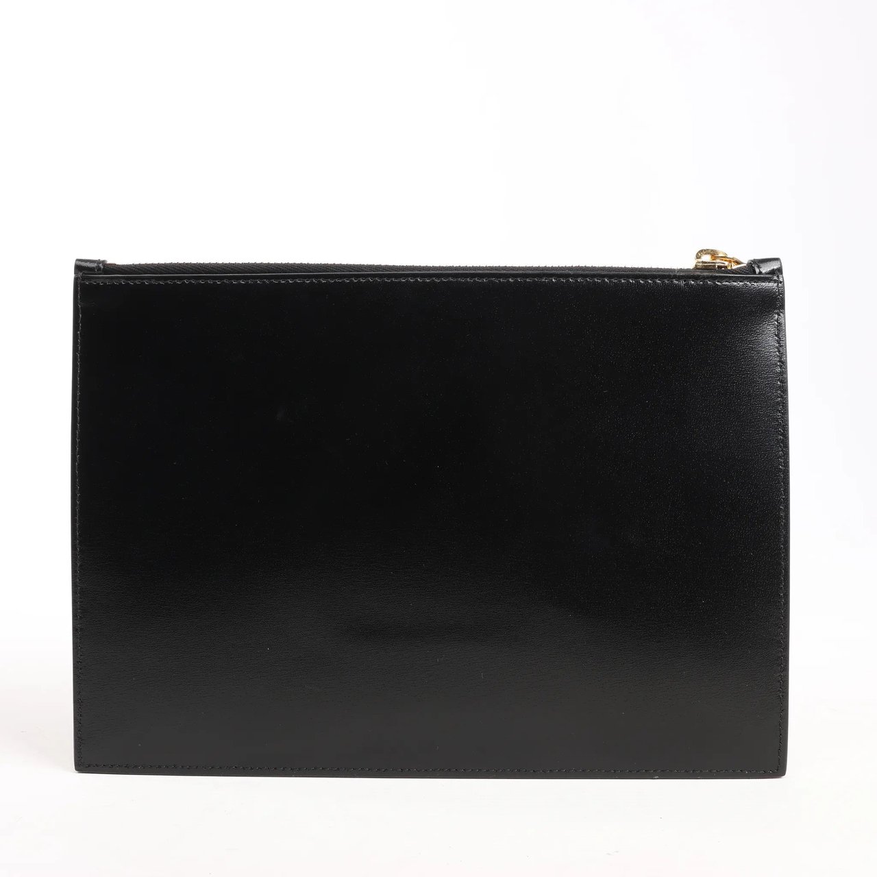 Saint Laurent Saint Laurent Paris  Leather Clutch in Black 635098 Zwart