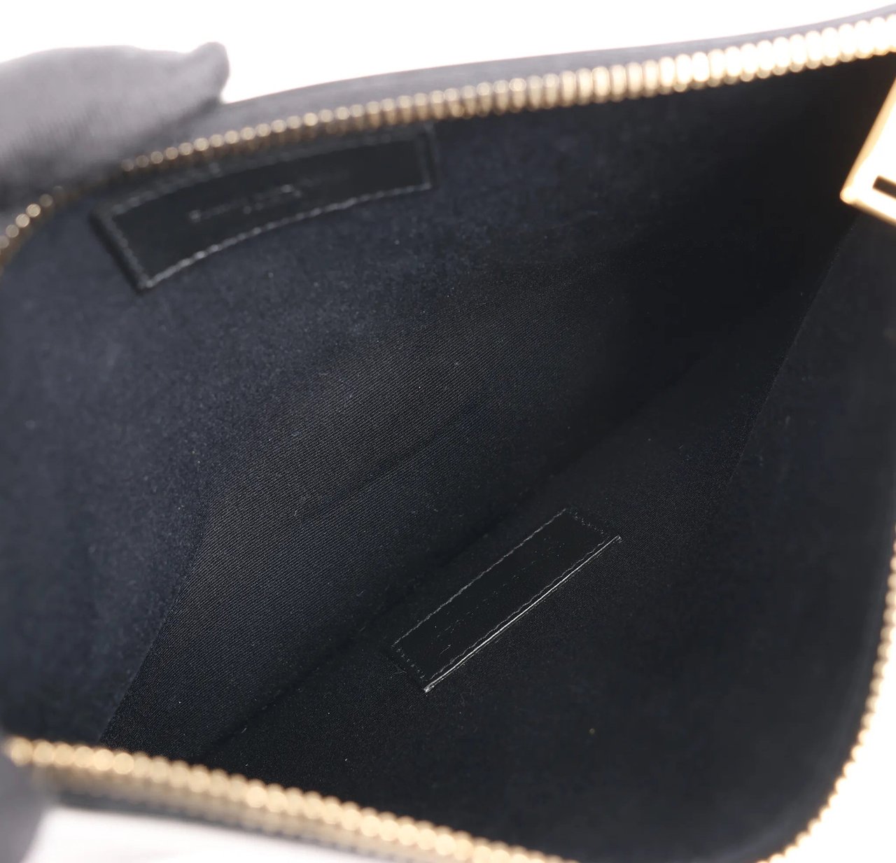 Saint Laurent Saint Laurent Paris  Leather Clutch in Black 635098 Zwart