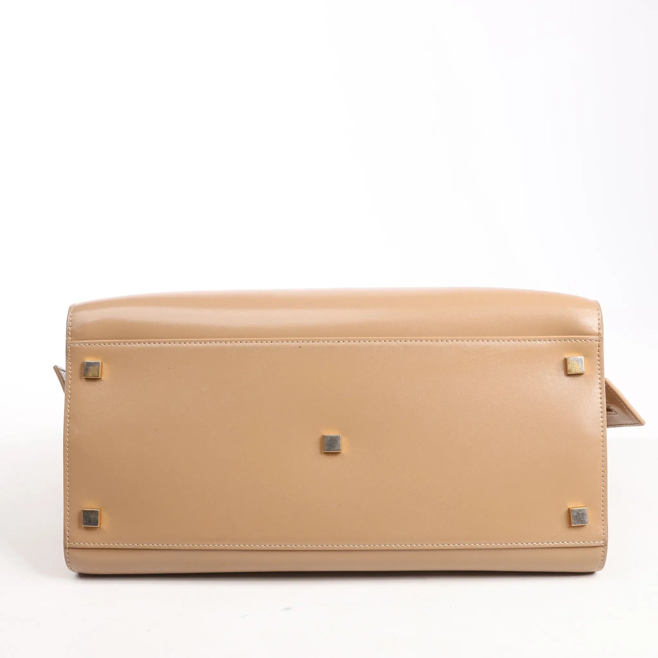 Saint Laurent Saint Laurent Paris Uptown Leather Handbag in Beige 557653 Beige