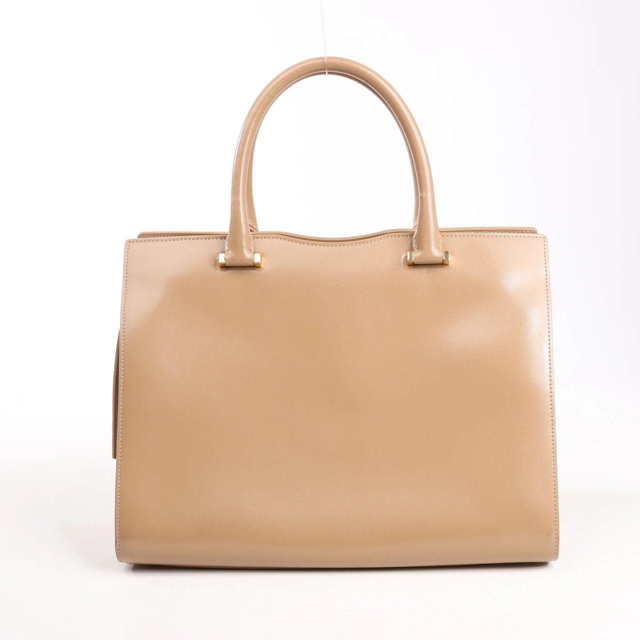 Saint Laurent Saint Laurent Paris Uptown Leather Handbag in Beige 557653 Beige