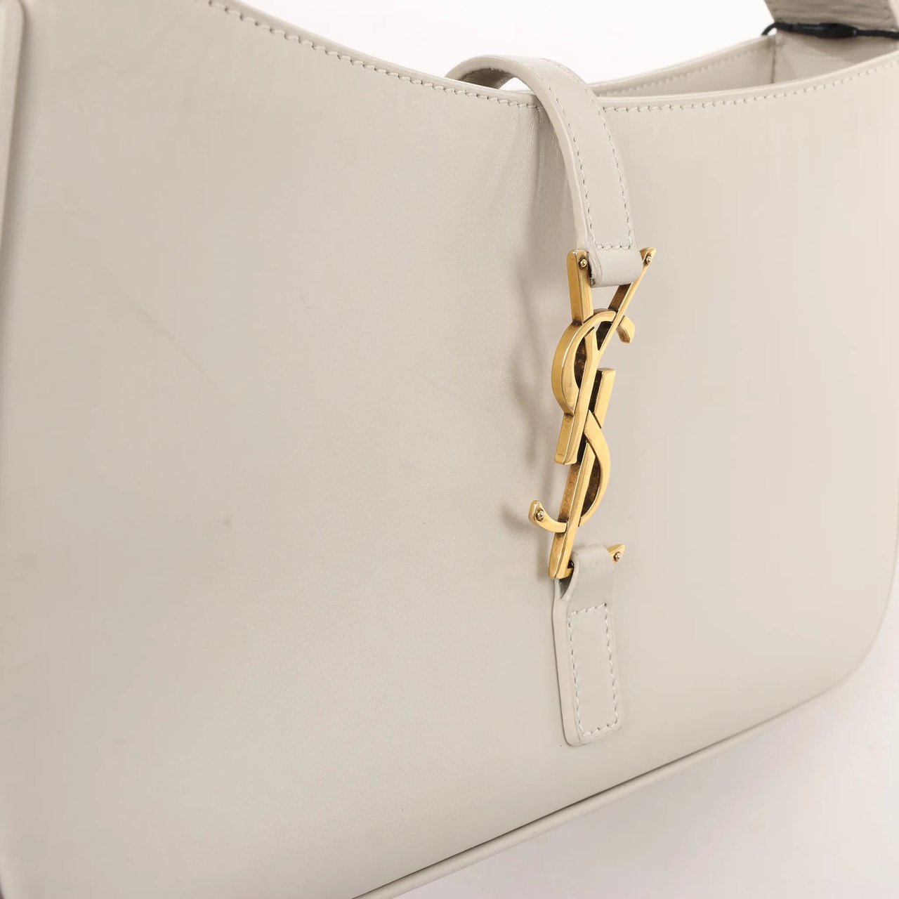 Saint Laurent Saint Laurent Le 5 à 7 Small Leather Shoulder Bag in Beige 657228 Beige