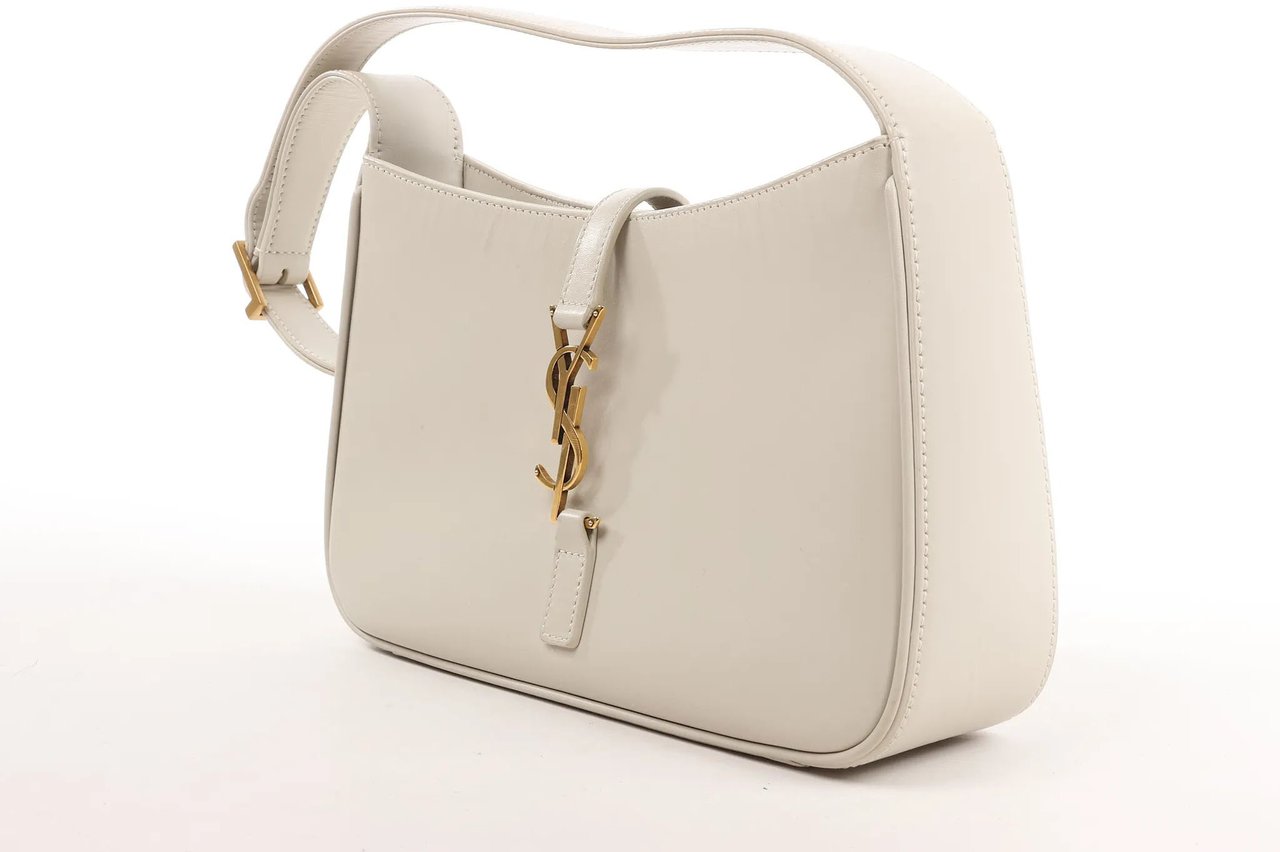 Saint Laurent Saint Laurent Le 5 à 7 Small Leather Shoulder Bag in Beige 657228 Beige