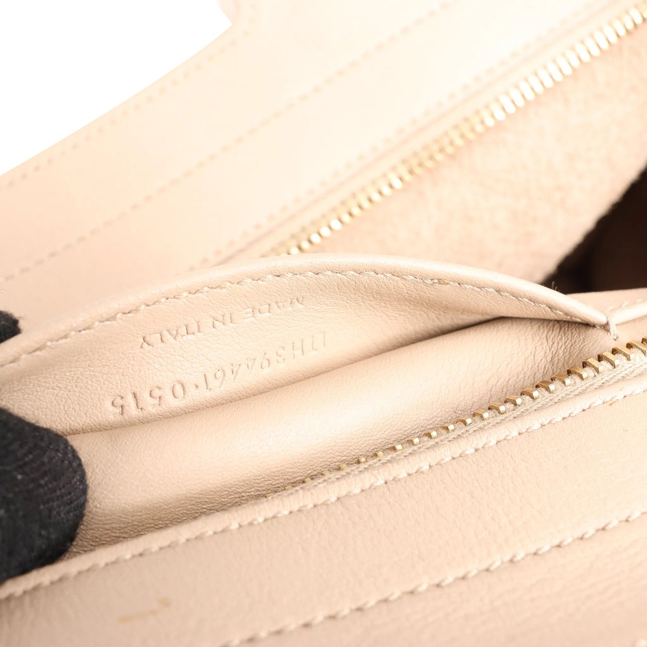 Saint Laurent Saint Laurent Paris Baby Cabas Leather 2Way Handbag in Beige 394461 Beige