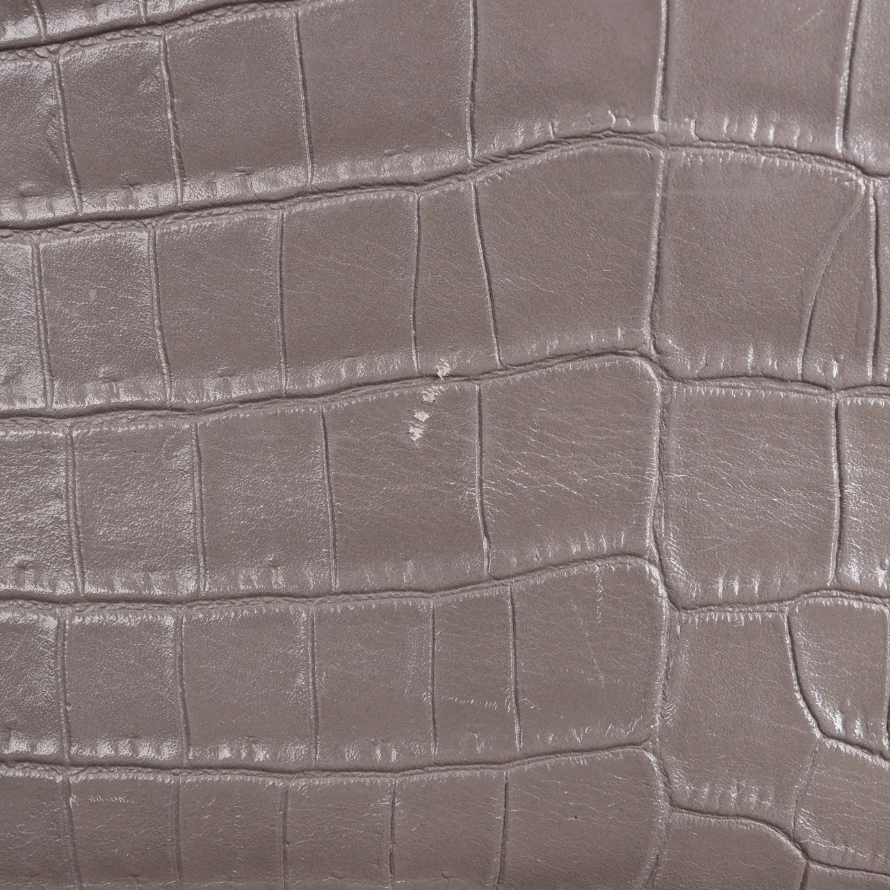 Saint Laurent Saint Laurent Paris Sunset Medium Mock Croc Shoulder Bag in Gray 442906 Grijs