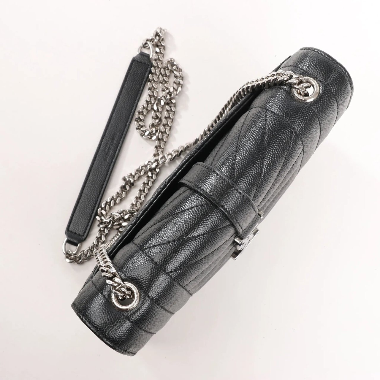 Saint Laurent Saint Laurent Paris Envelope Small Crossbody Bag in Back Zwart