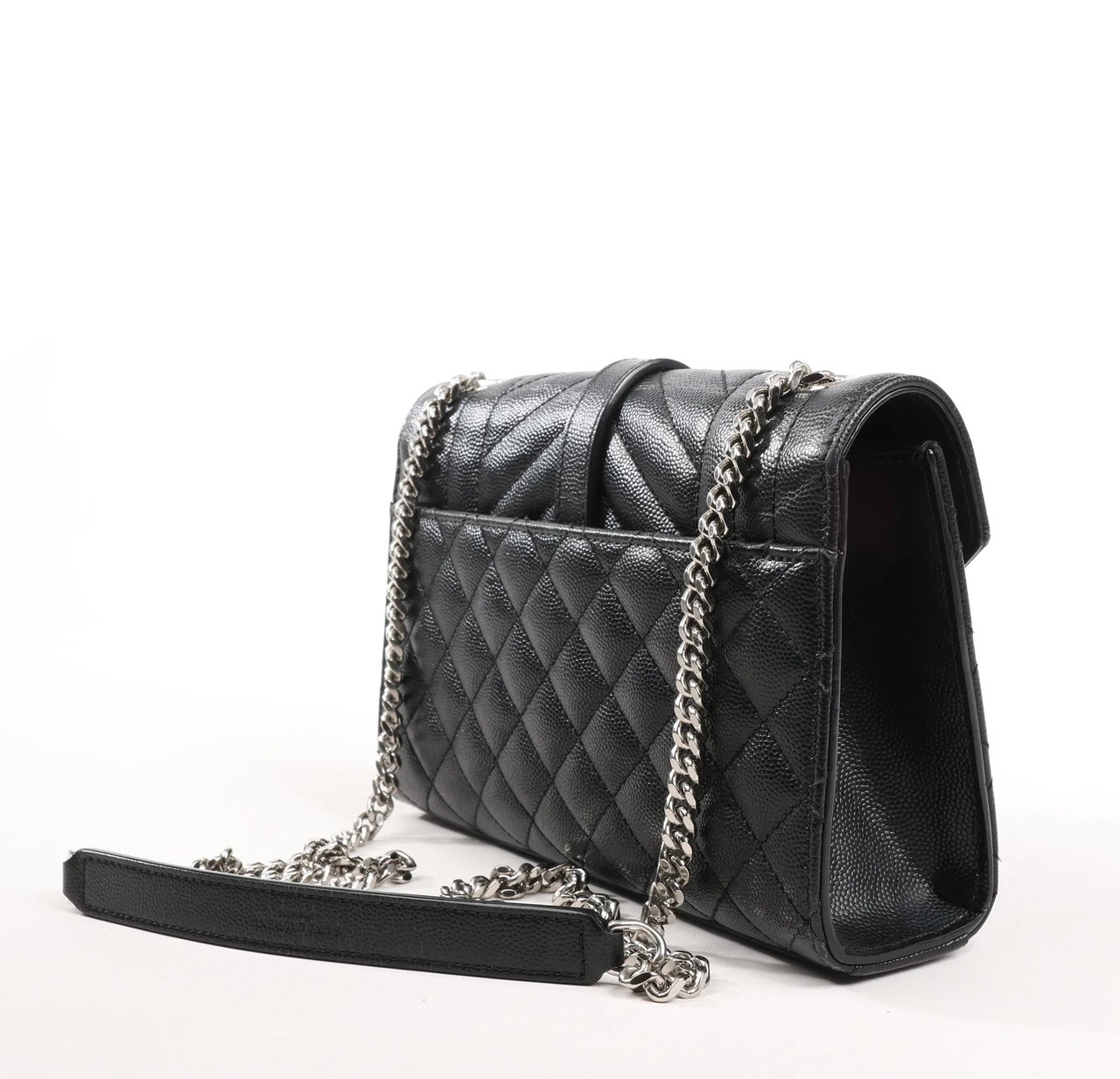 Saint Laurent Saint Laurent Paris Envelope Small Crossbody Bag in Back Zwart