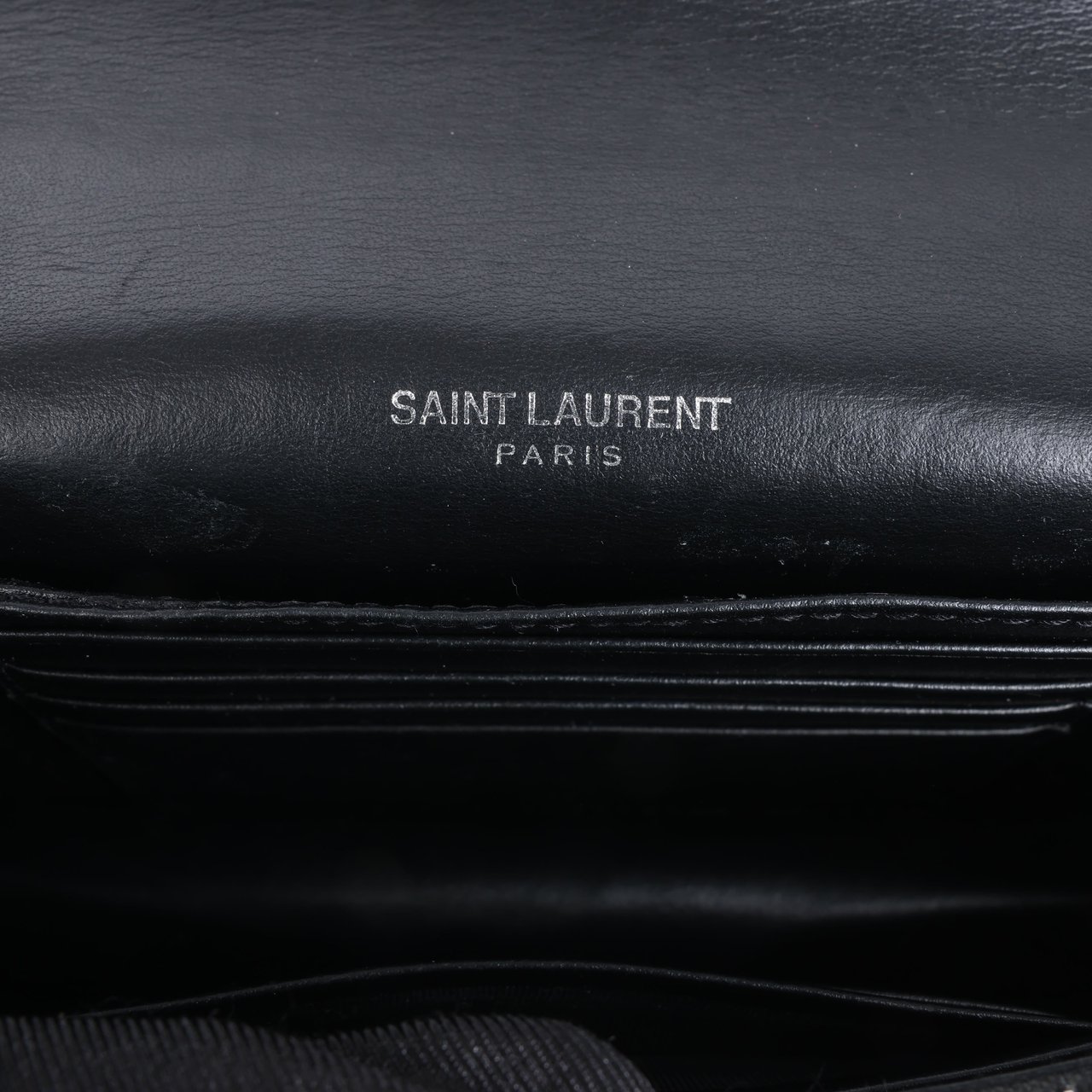 Saint Laurent Saint Laurent Paris Sunset Mock Croc Shoulder Bag in Black Zwart