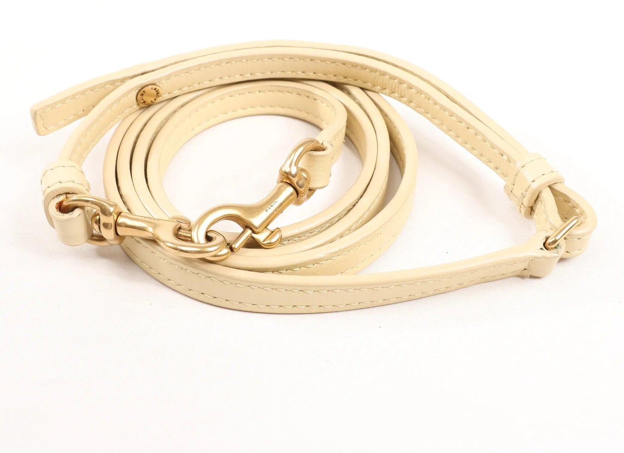 Saint Laurent Saint Laurent Paris Loulou Raffia x Leather Crossbody Bag in Beige 467072 Beige