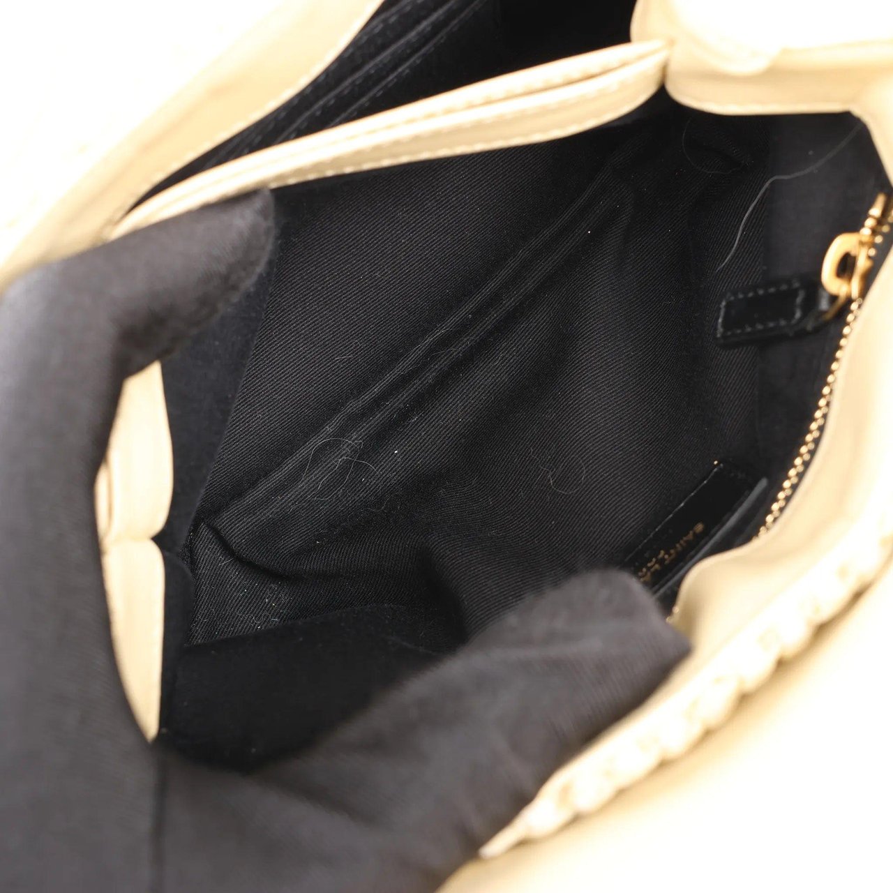 Saint Laurent Saint Laurent Paris Loulou Raffia x Leather Crossbody Bag in Beige 467072 Beige