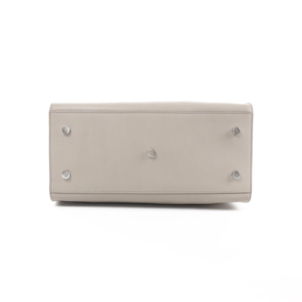 Saint Laurent Saint Laurent Paris Baby Cabas Leather 2Way Handbag in Gray 424869 Grijs