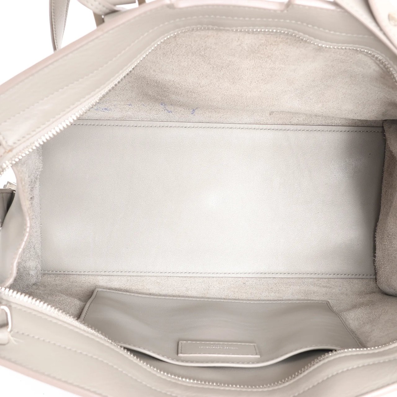 Saint Laurent Saint Laurent Paris Baby Cabas Leather 2Way Handbag in Gray 424869 Grijs