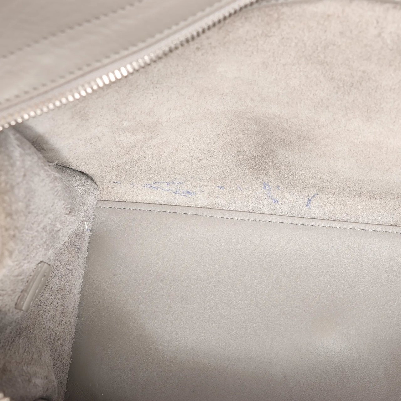 Saint Laurent Saint Laurent Paris Baby Cabas Leather 2Way Handbag in Gray 424869 Grijs