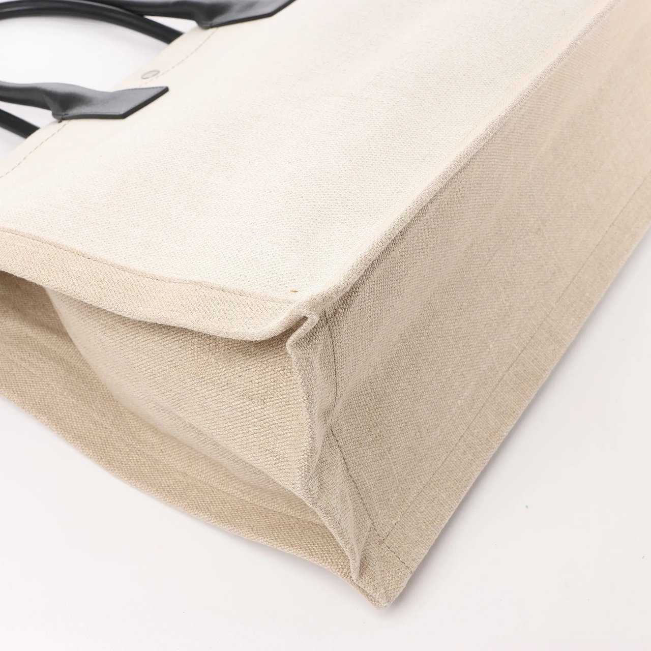 Saint Laurent Saint Laurent Rive Gauche Large Tote Bag in Printed Canvas and Leather in Beige 499290 Beige